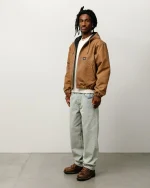 ステューシー ニュークラシック ピグメントコーティングデニム ヴィンテージ ブラックジーンズ-2