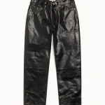 ステューシー ニュークラシックレザー ブラックパンツ