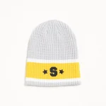 ステューシー バーシティS ストライプ グレー スカルキャップ