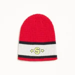 ステューシー バーシティS ストライプ チェリー スカルキャップ