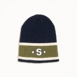 ステューシー バーシティS ストライプ ネイビー スカルキャップ