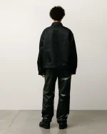 ステューシー パイル裏地 ジップ ブラック ジャケット-8