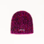 ステューシー ヒョウ柄 ピンク スカルキャップ