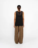 ステューシー ビッグ オール キャンバス プレイド ブラウン ジーンズ-5