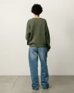 ステューシー ビッグ オール デニム インディゴ ストーンウォッシュ ジーンズ-5