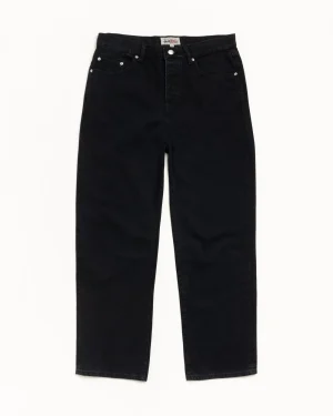 ステューシー ビッグ オール デニム ブラック ジーンズ