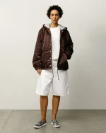 ステューシー ビッグ オール デニム ホワイト ショートパンツ-4