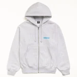 ステューシー ビルトタフ アッシュ ヘザー ジップ フード