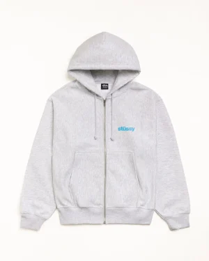ステューシー ビルトタフ アッシュ ヘザー ジップ フード