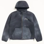 ステューシー ビーチシェル ウェーブダイ ネイビー ジャケット