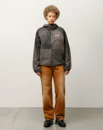 ステューシー ビーチシェル ウェーブダイ ブラック ジャケット-5