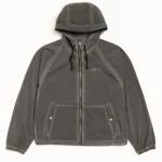 ステューシー ビーチシェル ガーメントダイ ブラック ジャケット