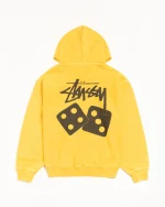 ステューシー ピグメントダイ イエロー ダイス パーカー-1ステューシー ピグメントダイ イエロー ダイス パーカー-1