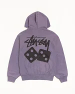 ステューシー ピグメントダイ グレープダイス パーカー-1