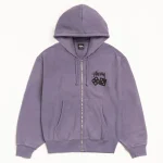 ステューシー ピグメントダイ グレープダイス パーカー