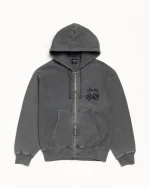 ステューシー ピグメントダイ ブラック ダイス パーカー