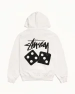 ステューシー ピグメントダイ ホワイト ダイス パーカー-1