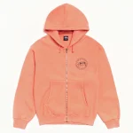 ステューシー ピグメントダイドウェア ジップシャーベット パーカー