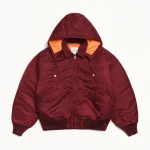 ステューシー フライトボンバー バーガンディ ジャケット