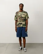 ステューシー フリース ネイビー ショートパンツ-2