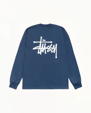 ステューシー ベーシック LS ネイビー Tシャツ