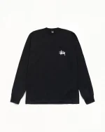 ステューシー ベーシック LS ブラック Tシャツ-1