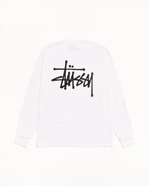 ステューシー ベーシック LS ホワイト Tシャツ