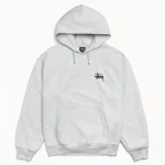 ステューシー ベーシック アッシュ ヘザー パーカー