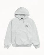 ステューシー ベーシック アッシュ ヘザー パーカー