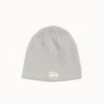 ステューシー ベーシック スカルキャップ グレー ビーニー