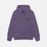 ステューシー ベーシック ステューシー ピグメントダイ グレープ パーカー