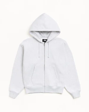 ステューシー ベーシック ダイヤモンド アッシュ ヘザー ジップ パーカー