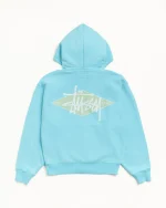 ステューシー ベーシック ダイヤモンド ジップ ティール パーカー-1