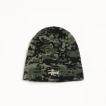 ステューシー ベーシック デジカモ グリーン スカルキャップ