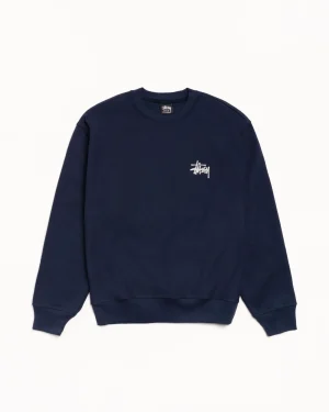 ステューシー ベーシック ネイビー クルー