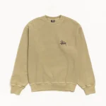 ステューシー ベーシック ピグメントダイ エルム クルー