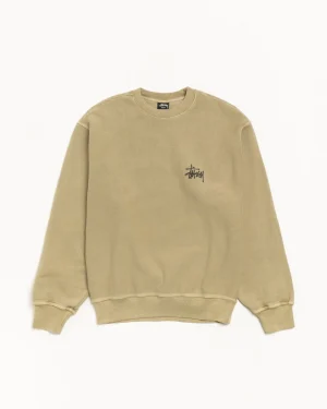 ステューシー ベーシック ピグメントダイ エルム クルー