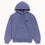 ステューシー ベーシック ピグメントダイ グレープ パーカー