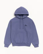 ステューシー ベーシック ピグメントダイ グレープ パーカー