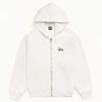 ステューシー ベーシック ピグメントダイ ナチュラル ジップ パーカー