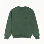 ステューシー ベーシック ピグメントダイ パイン クルー