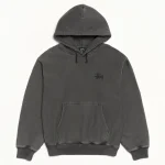 ステューシー ベーシック ピグメントダイ フーディー ブラック