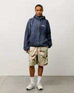 ステューシー ベーシック メッシュ レオパード ショートパンツ-5