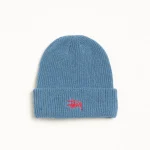 ステューシー ベーシックカフ スレートブルー ビーニー