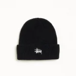 ステューシー ベーシックカフ ブラックビーニー