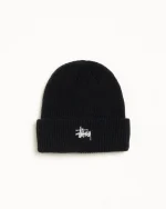 ステューシー ベーシックカフ ブラックビーニー