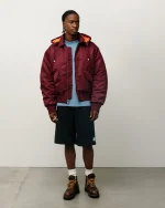 ステューシー ベーシックメッシュ ブラック ショートパンツ-2