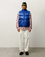 ステューシー マイクロリップストップ ダウンベスト ロイヤルジャケット-3