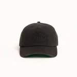 ステューシー ミッドデプス ビッグストック ブラック スナップバック