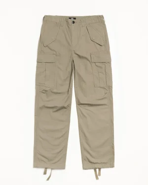ステューシー ミリタリーカーゴ オリーブ リップストップ パンツ